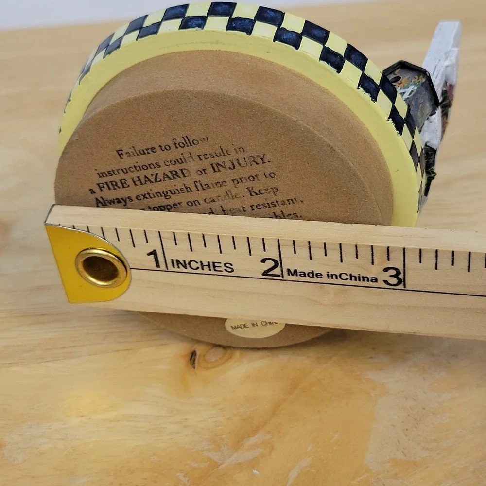 Vtg Lang‎ Candle Topper Birdhouse Sampler Ellen Stouffer Garden 2001 Cottagecore